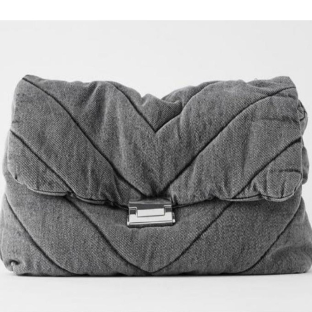 Zara Denim Clutch and Sling Bag